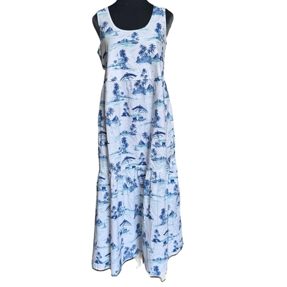Tommy Bahama Nova Wave Beach Days Dress XS/TP Seersucker Cotton Vacation $178 - Picture 3 of 16
